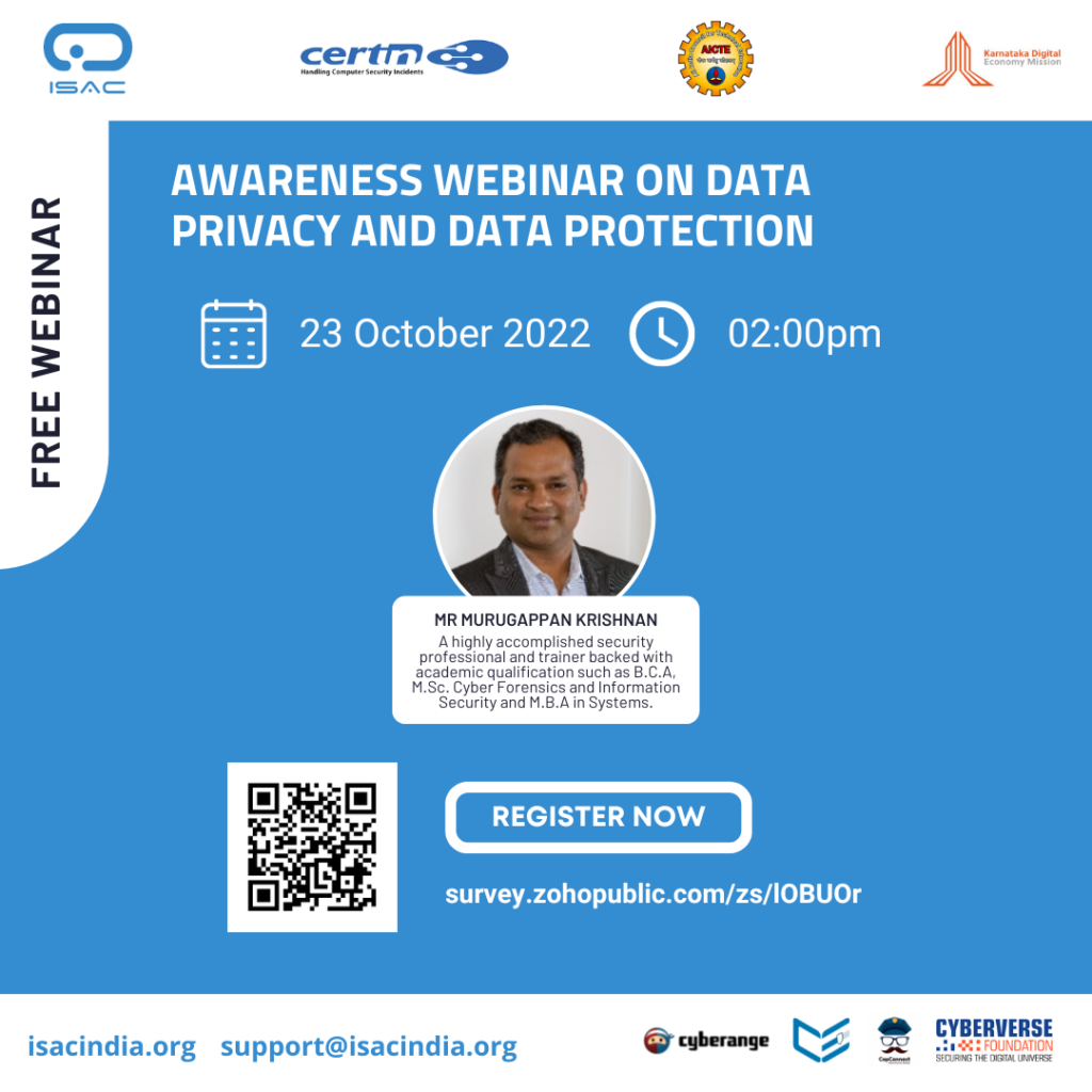 Free Awareness Webinar On Data Privacy And Data Protection 